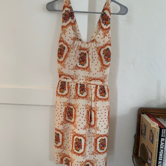 Madewell floral silk cocktail dress - Picture 4 of 8